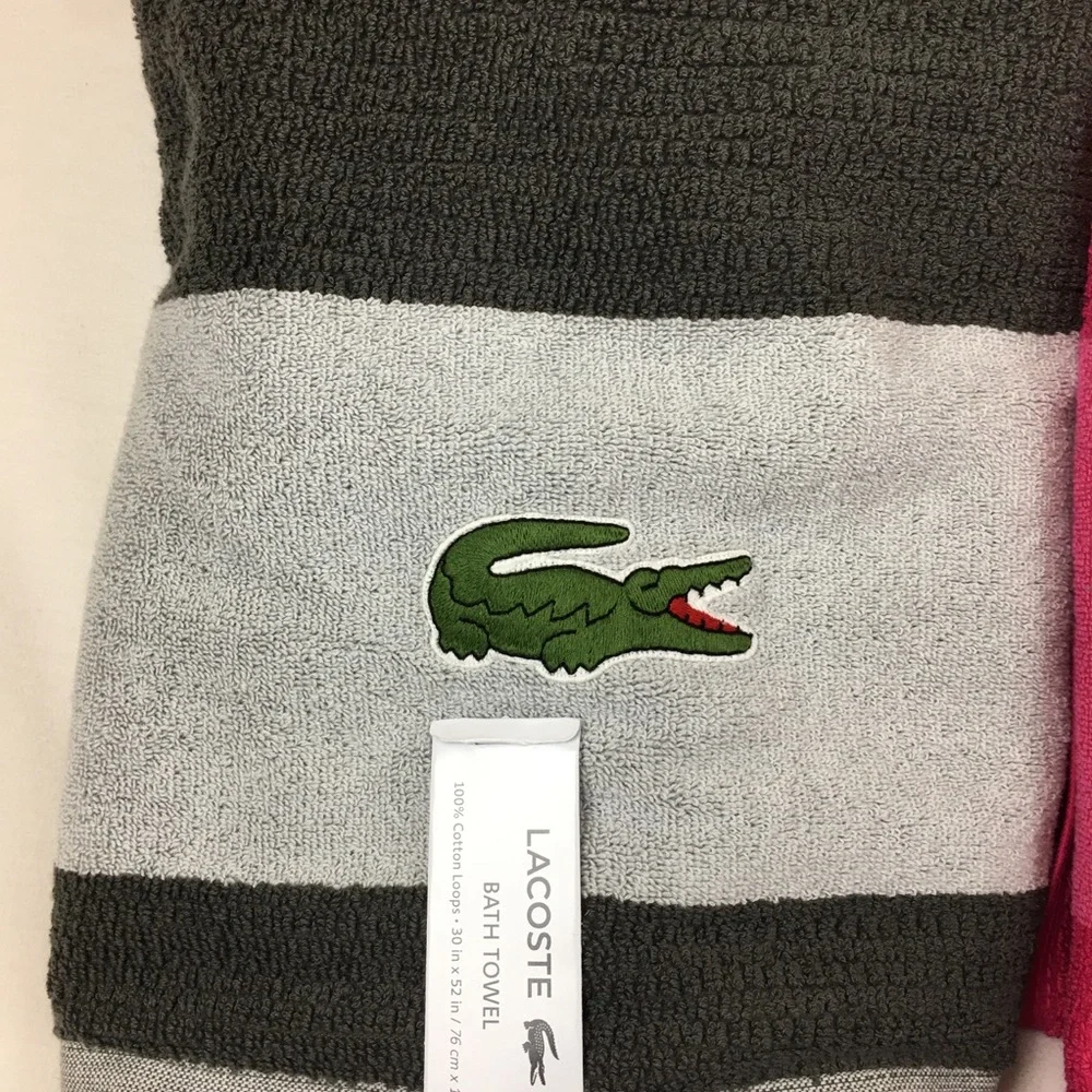 10 Lacoste Large Bath Pool Towel 30”x52” new with tags various colors